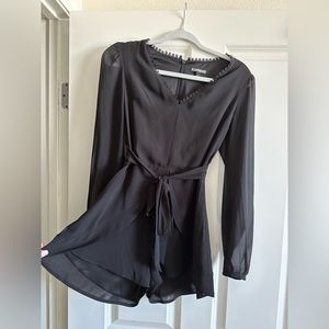 Express women’s semi sheer romper